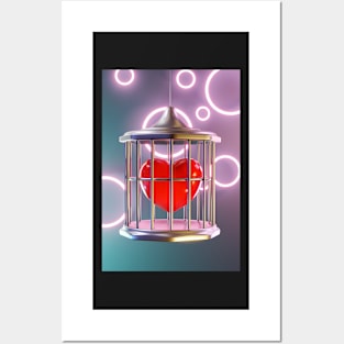 Love in a cage Posters and Art